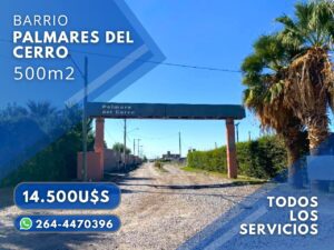 Excelente Oportunidad: Terreno 500 M² En Palmares Del Cerro Todos Los Servicios - Escritura Inmedi