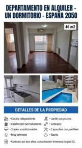 Hermoso departamento 1 dormitorio con amenities