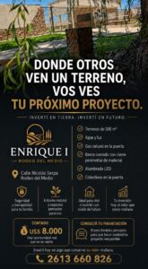 LOTES EN BARRIO PRIVADO