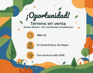 Terreno en venta en General Roca, Río Negro