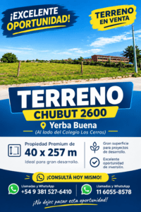 EXCELENTE OPORTUNIDAD DE INVERSIÓN EN YERBA BUENA!
