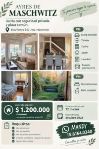 Duplex en barrio cerrado