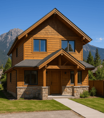 Casa de madera en venta en San Carlos de Bariloche, dueño directo, rodeada de naturaleza y montañas.
