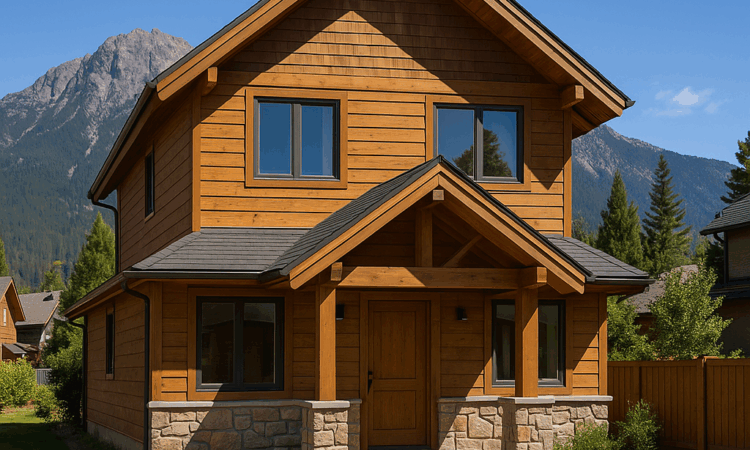 Casa de madera en venta en San Carlos de Bariloche, dueño directo, rodeada de naturaleza y montañas.