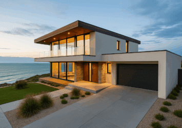 Casa con vista al mar y cochera doble en Comodoro Rivadavia